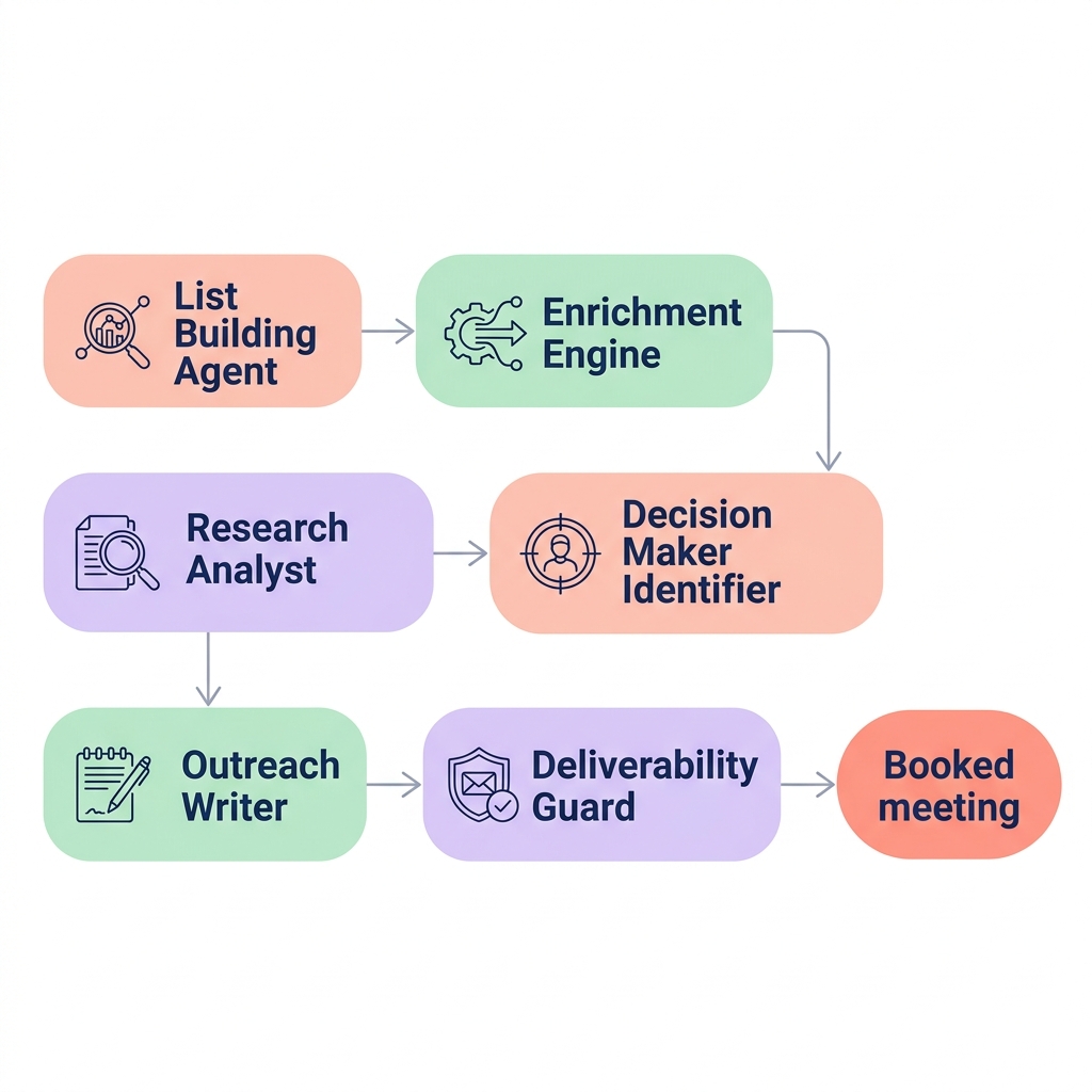 Six AI agents