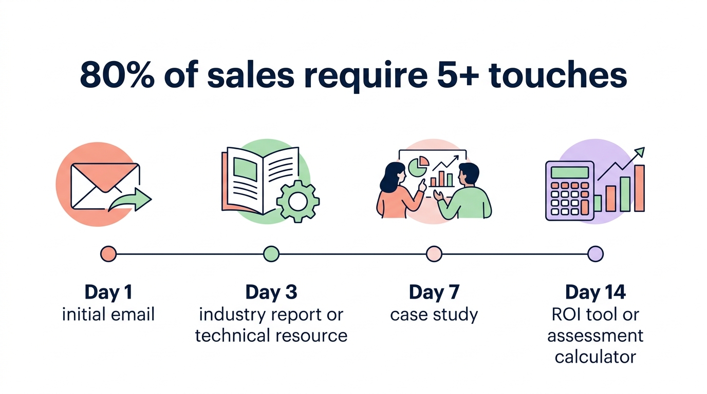 Follow-up sequence timeline