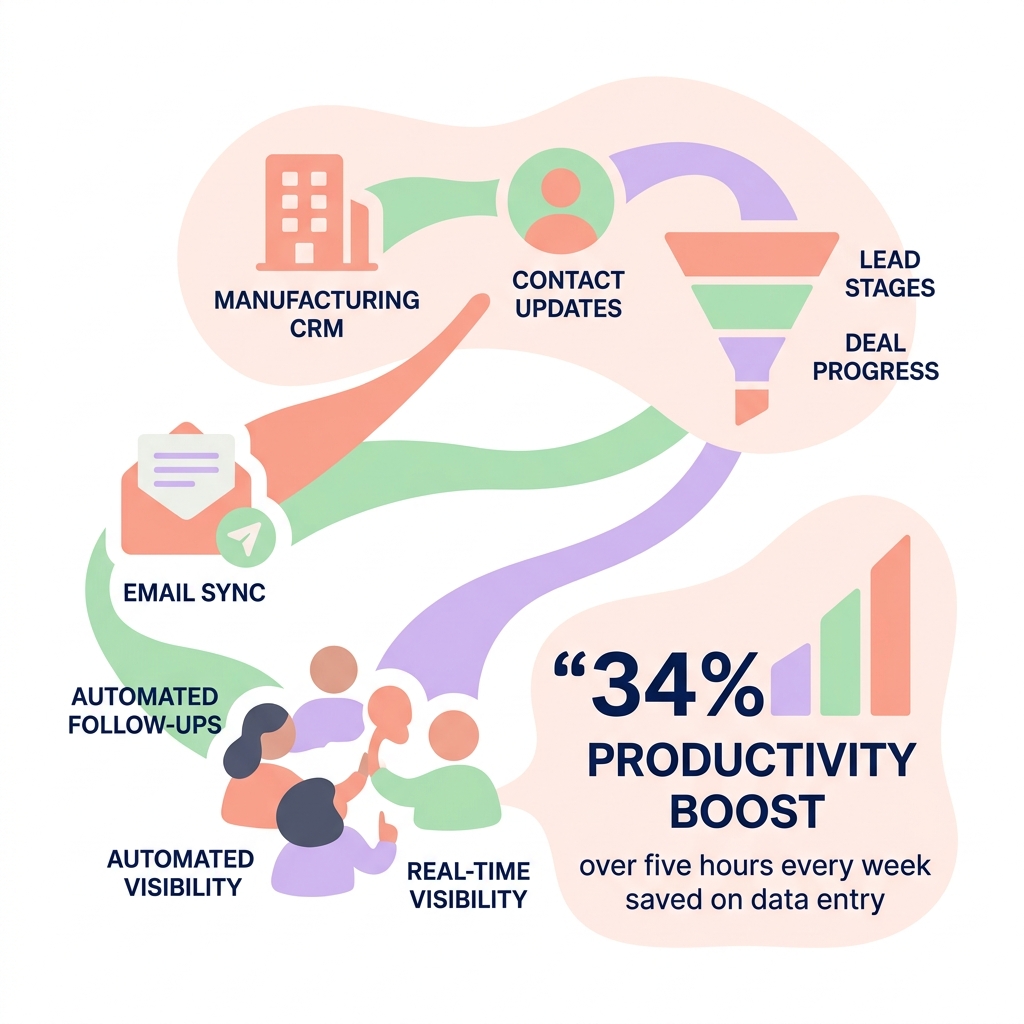 CRM automation productivity boost