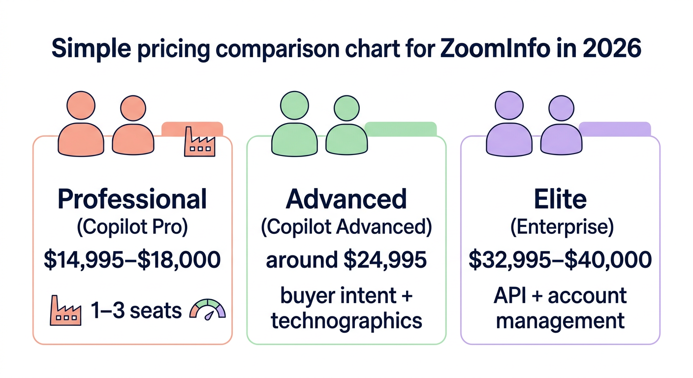 ZoomInfo pricing tiers