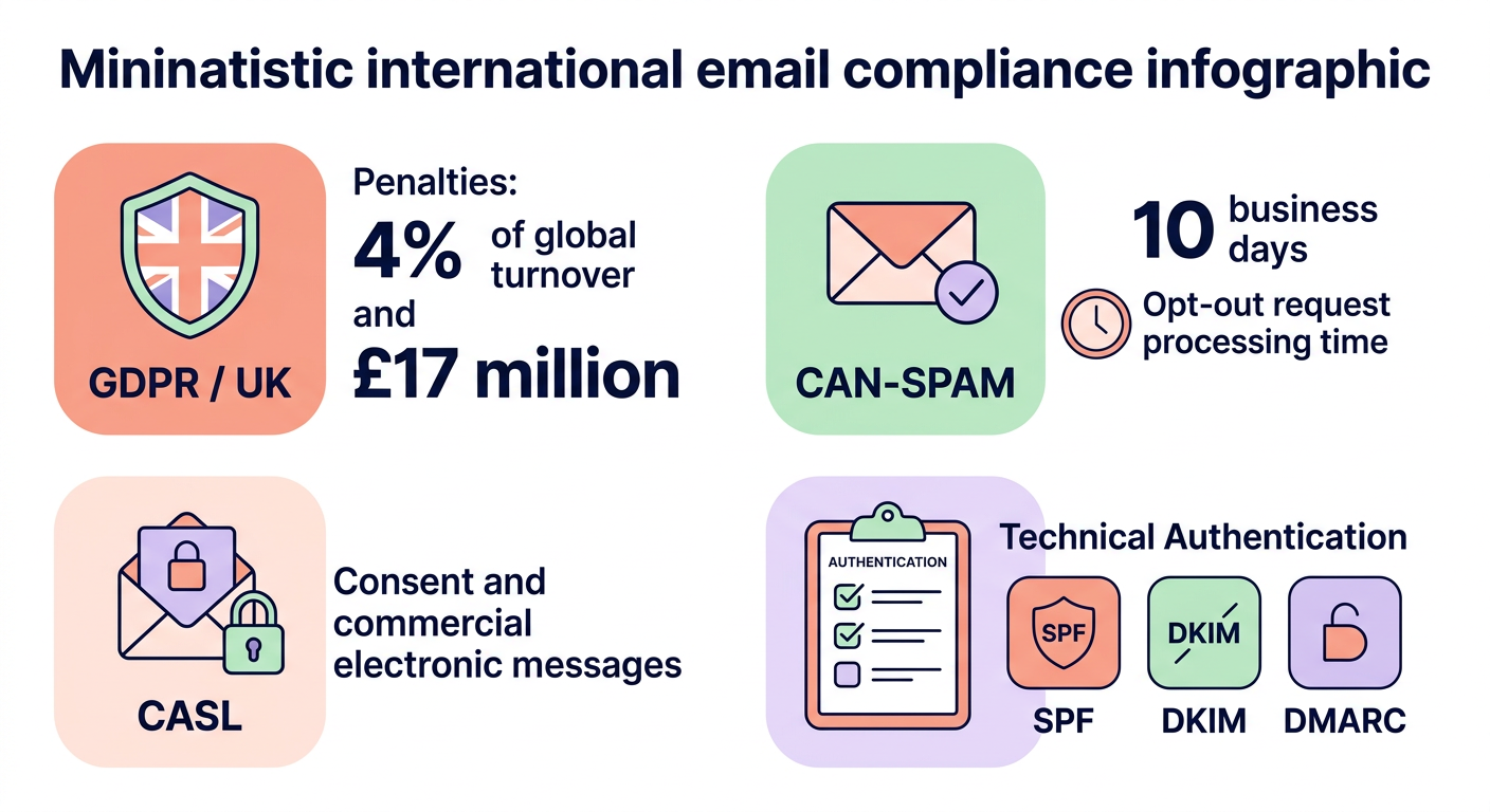 international email compliance