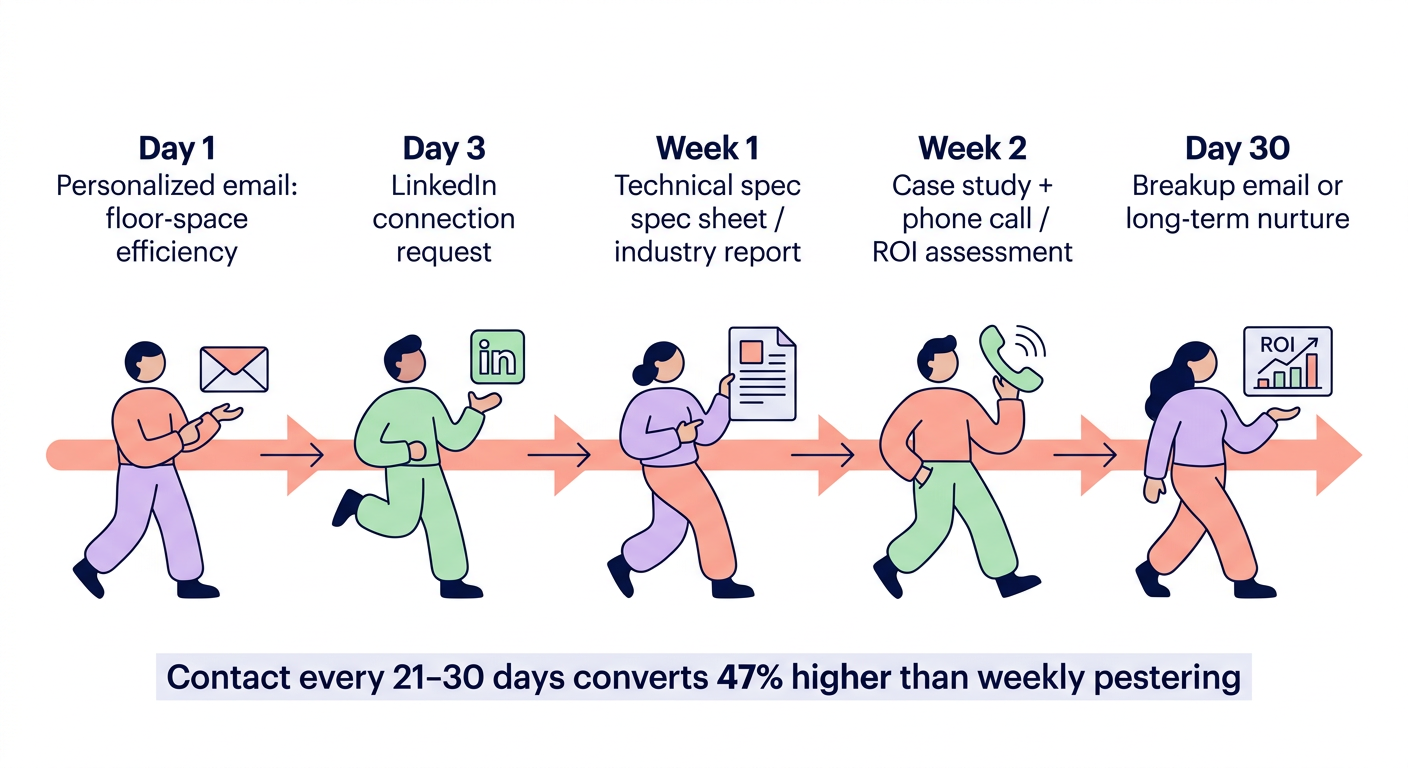six-touch sales cadence