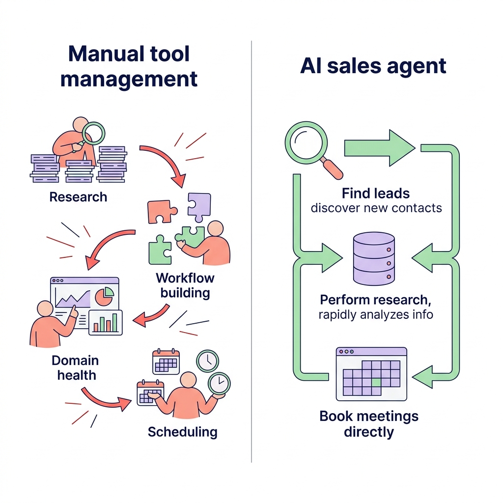 Manual versus autonomous outreach
