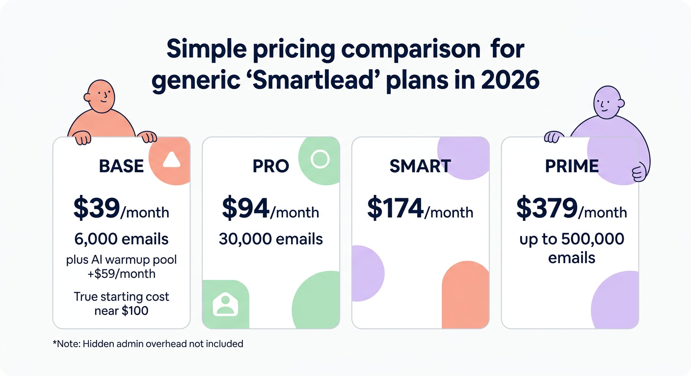 Smartlead pricing comparison