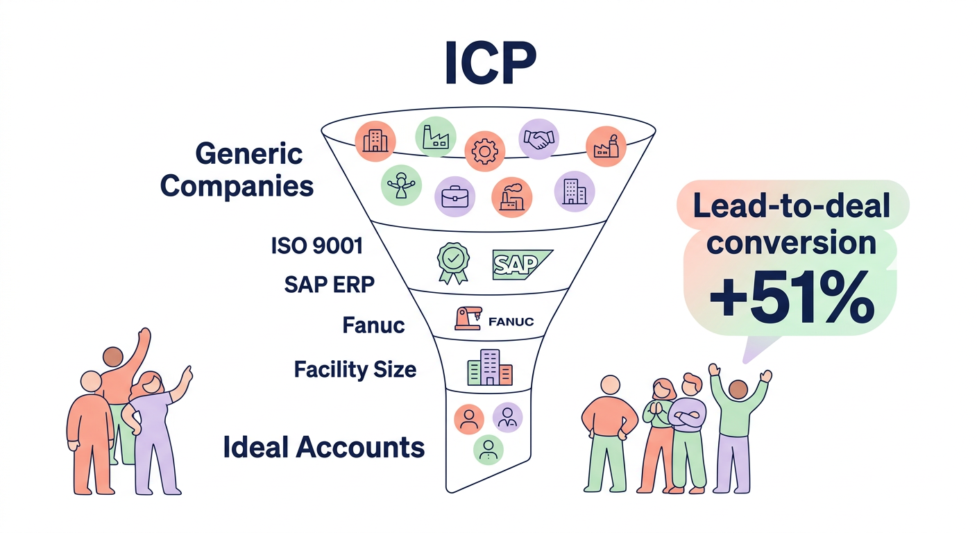 ICP data funnel