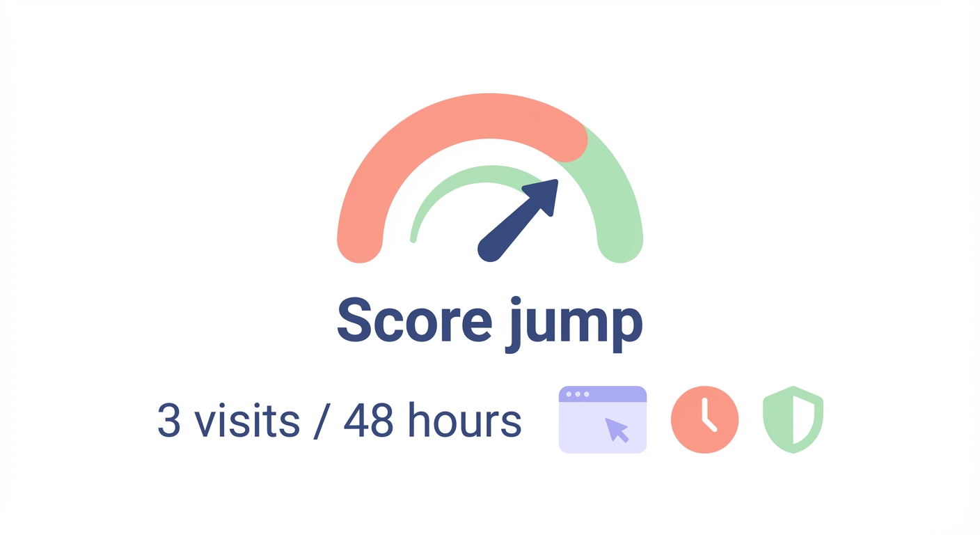 Real-time score jump