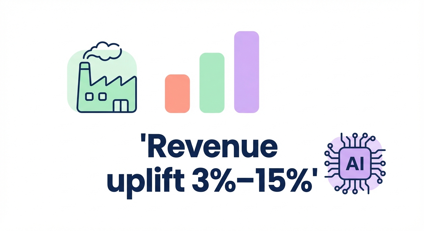 Revenue uplift 3–15%