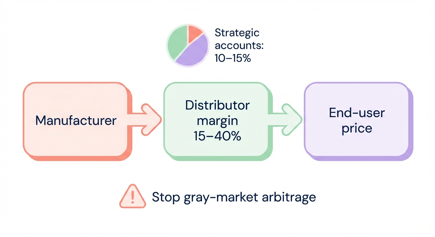 Distributor margin flow