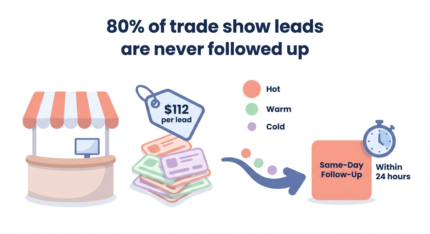 Trade show lead recovery