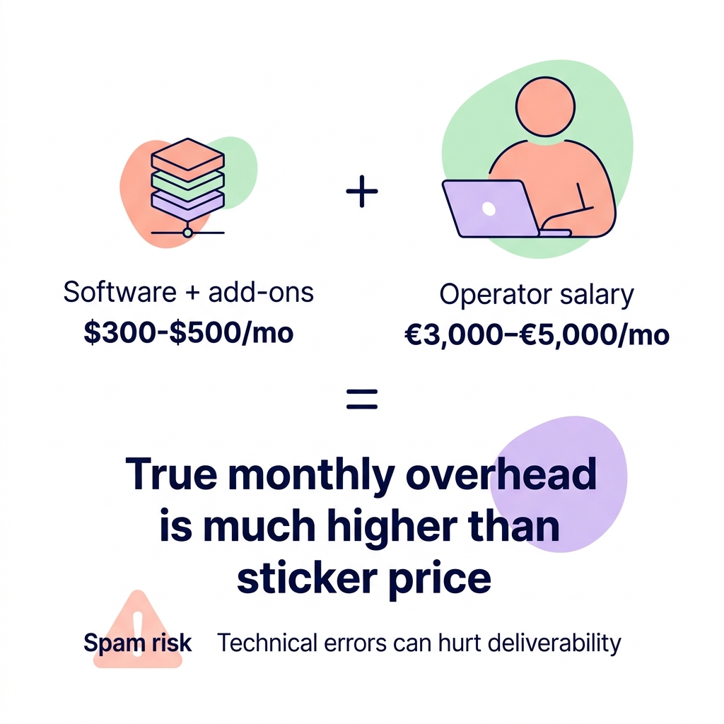 True outreach cost breakdown