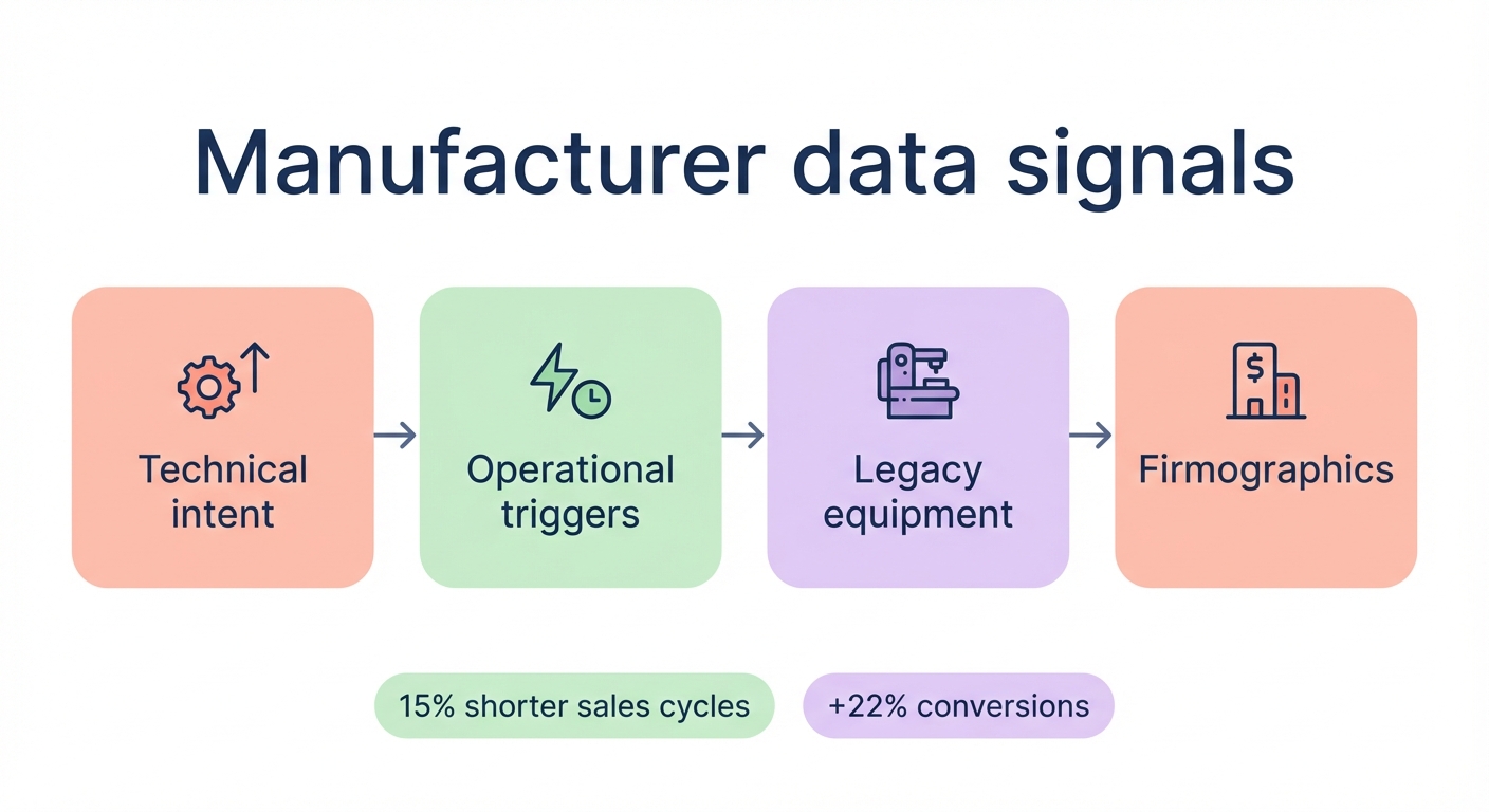 Manufacturer data signals