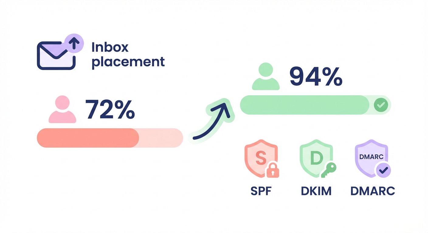 Inbox placement authentication