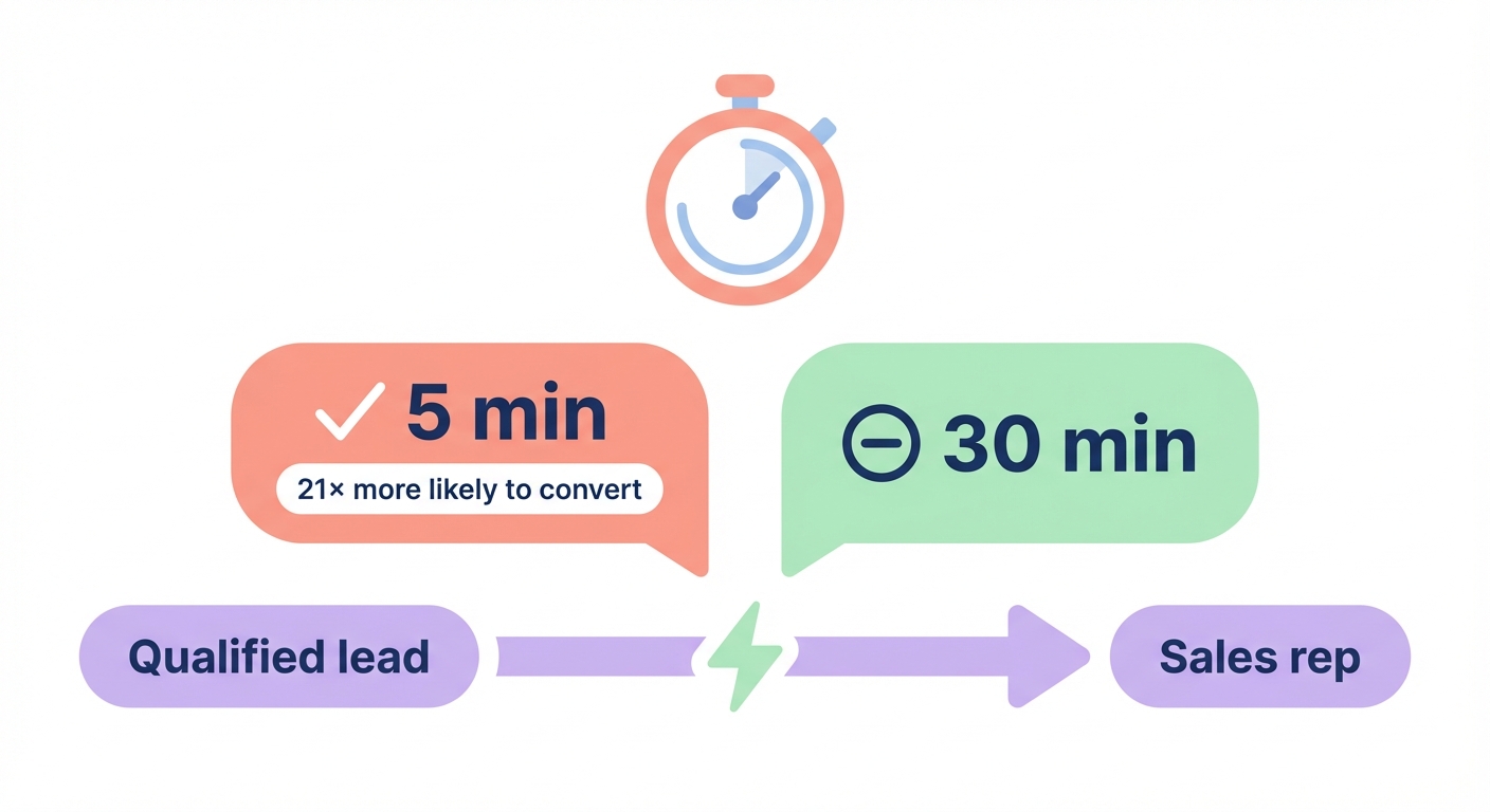 Fast lead routing SLA