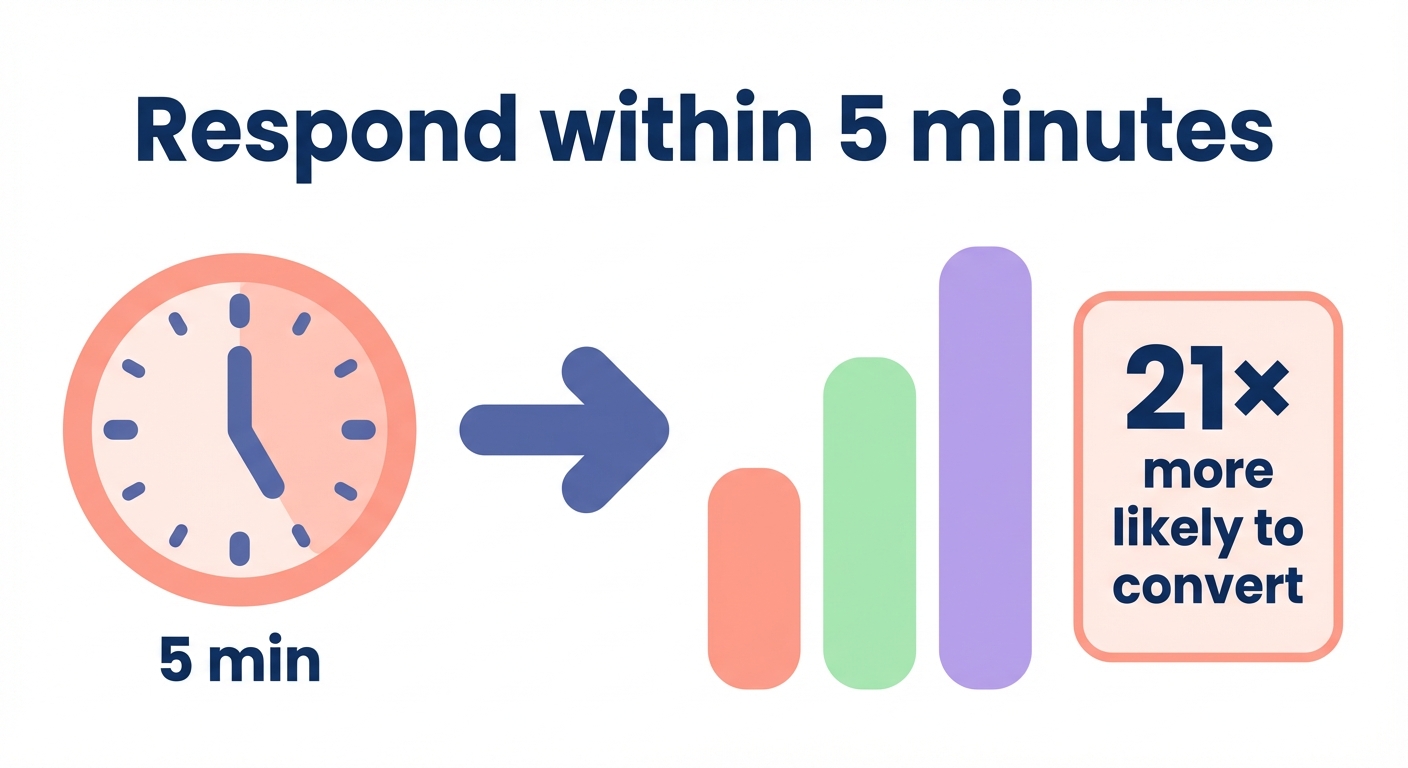 5-minute lead response