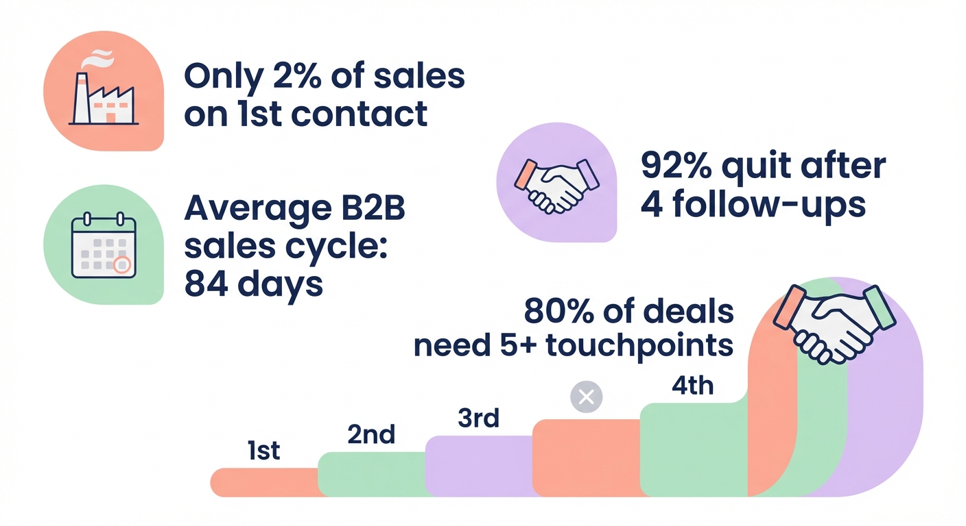 sales follow-up statistics