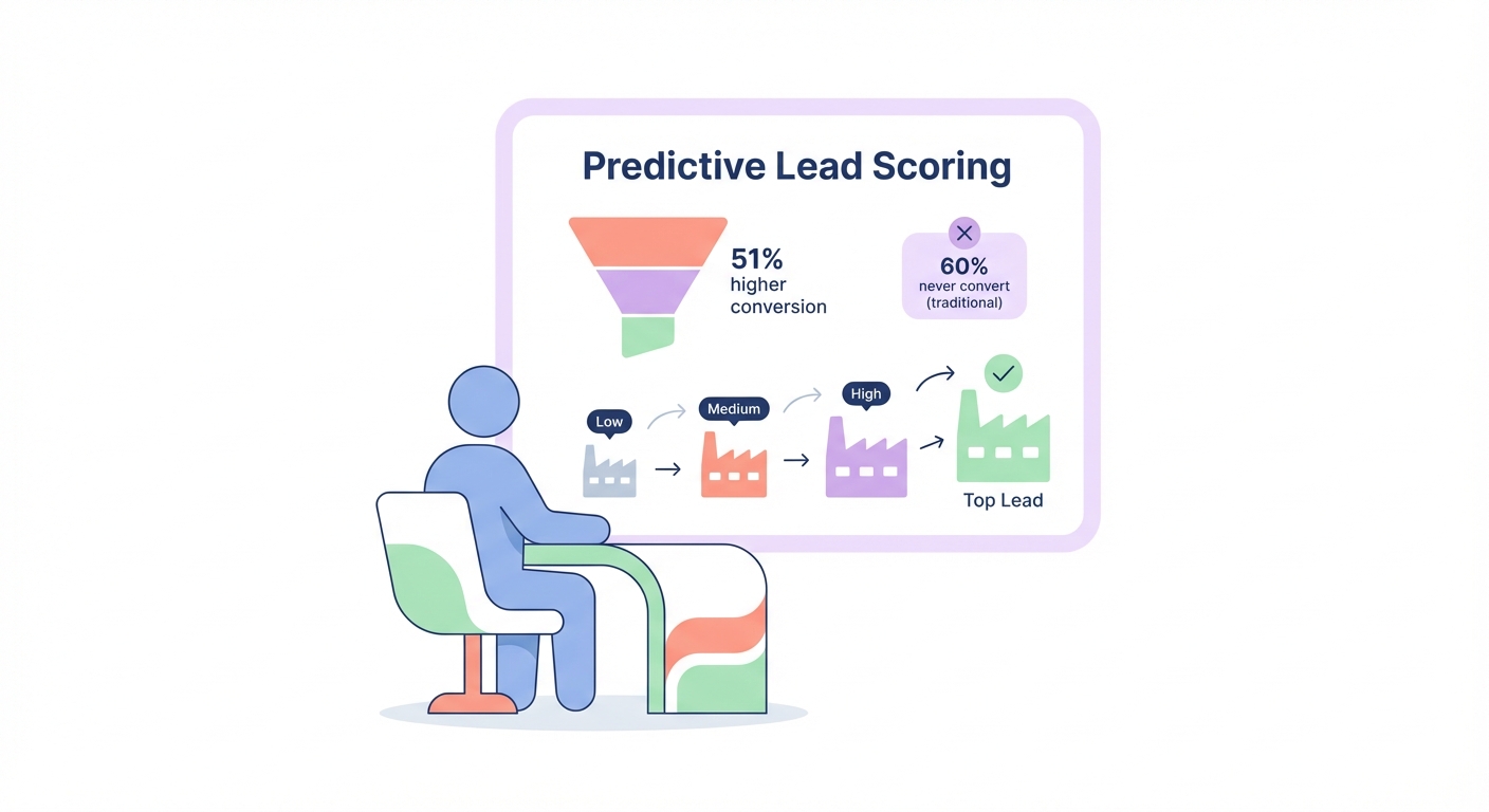 Predictive lead scoring dashboard