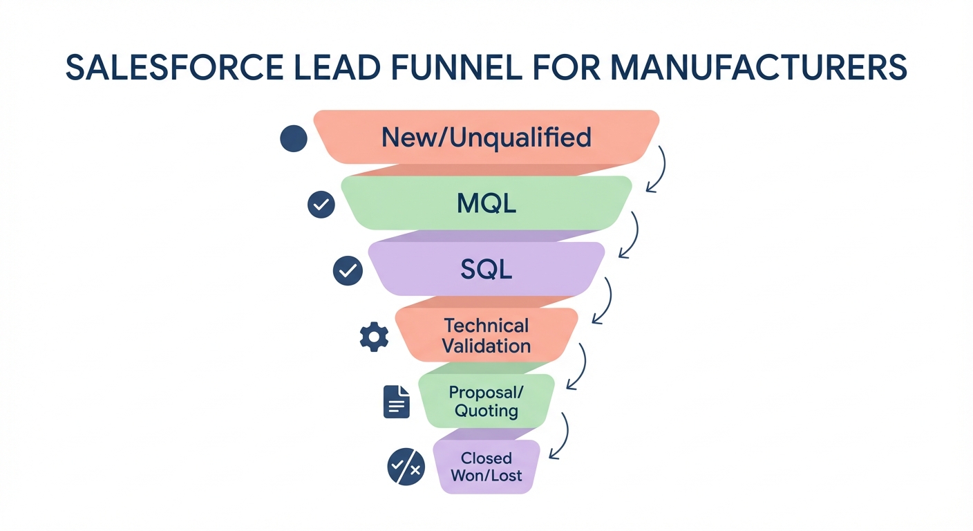 Salesforce lead funnel stages