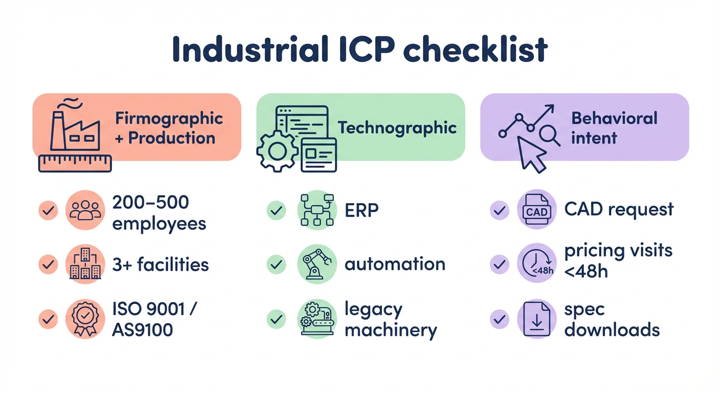 Industrial ICP checklist