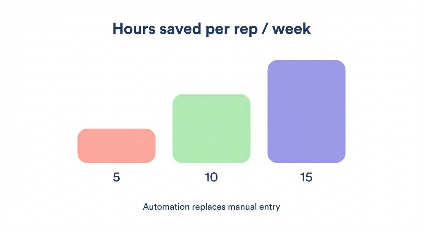 Hours saved per rep