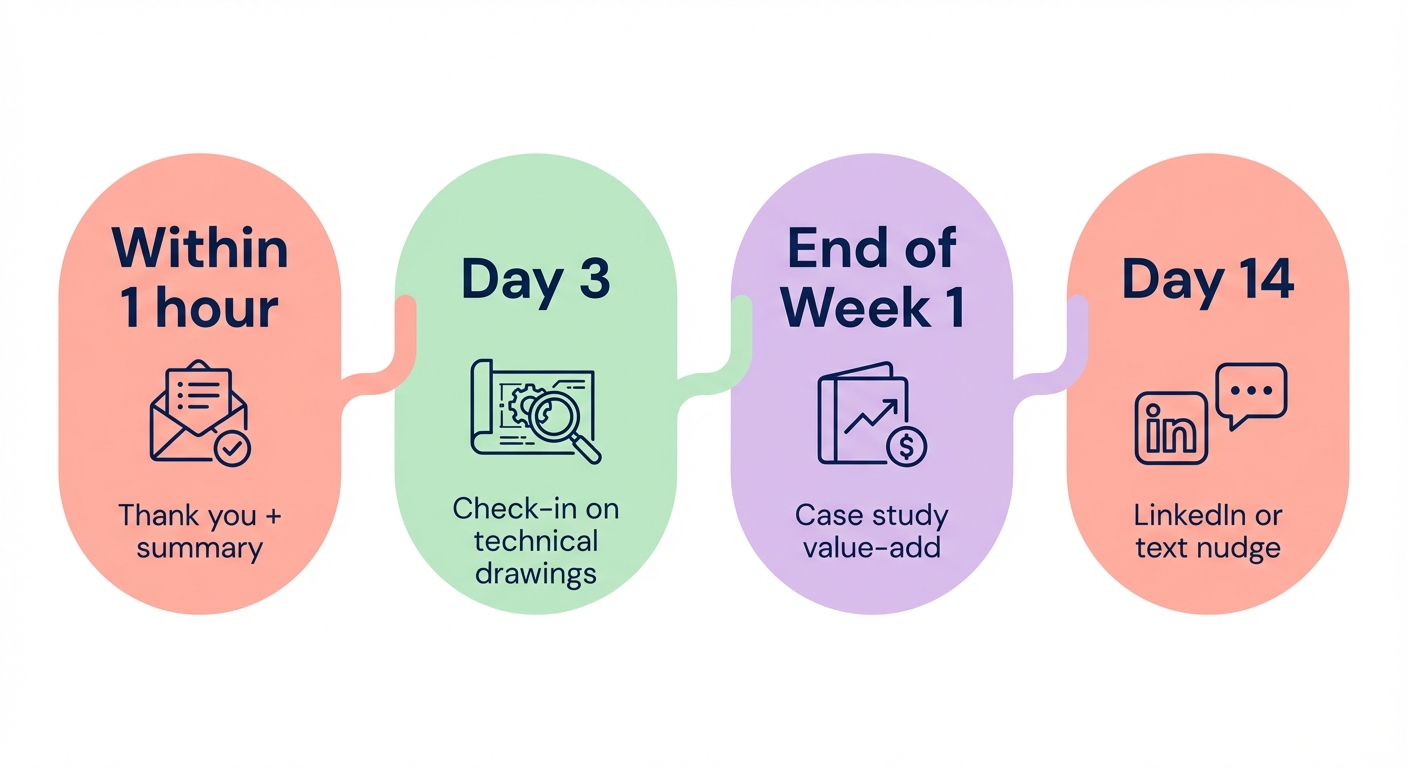 follow-up sequence timeline