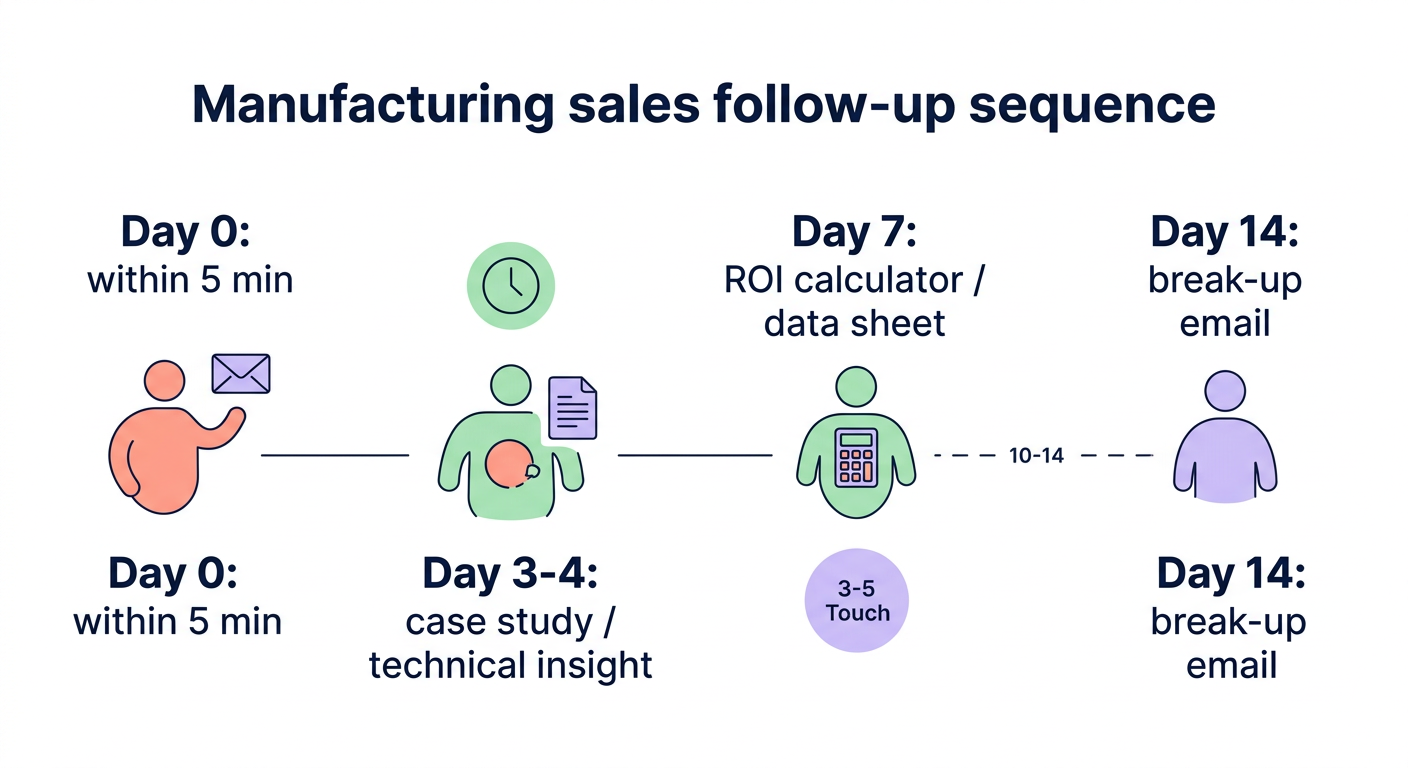 follow-up cadence chart
