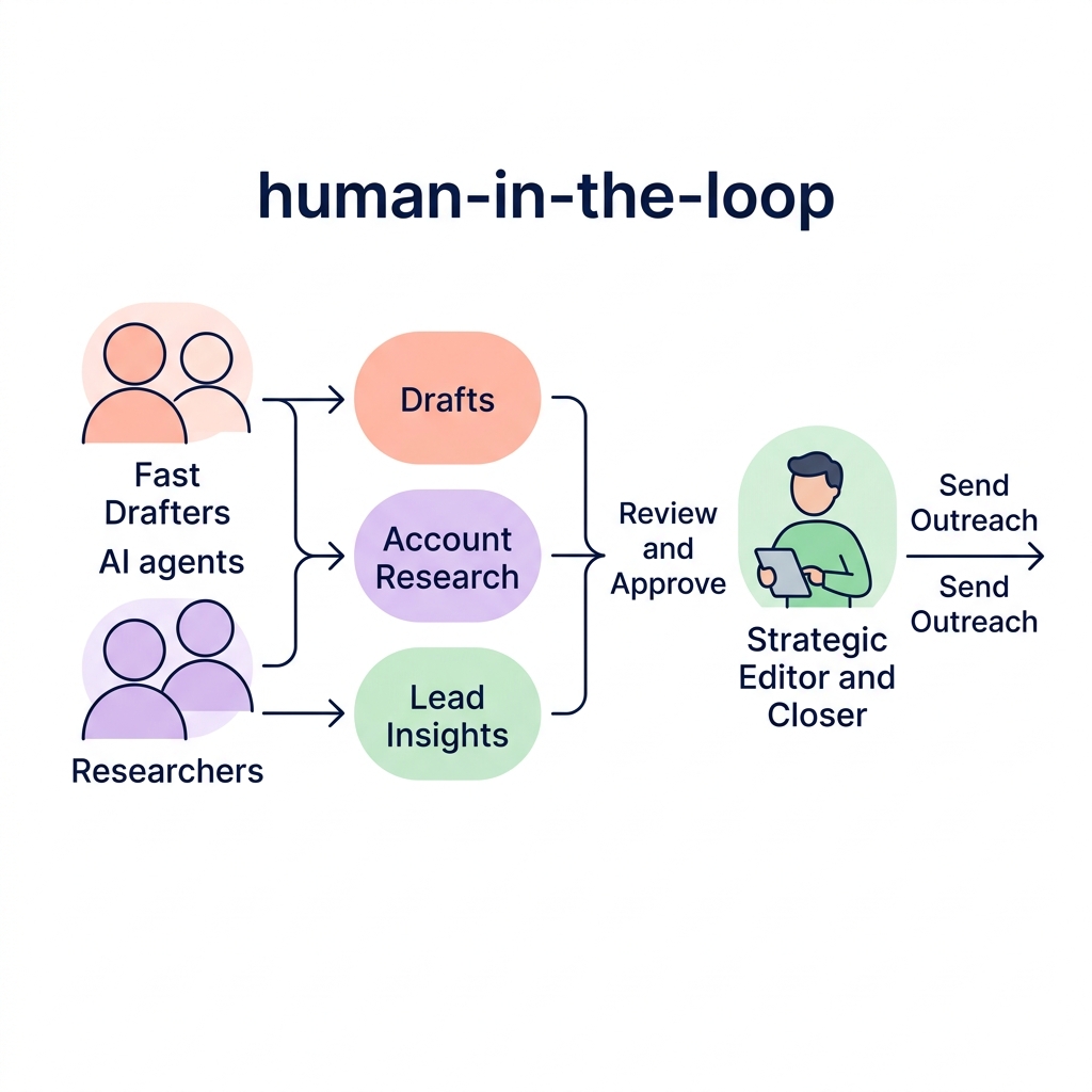 Human AI sales workflow