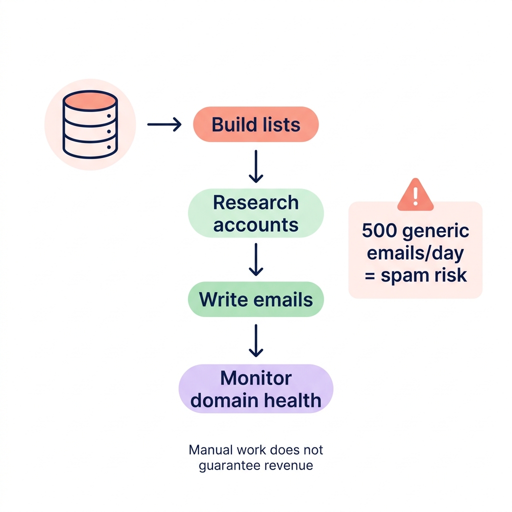 Manual outreach workflow