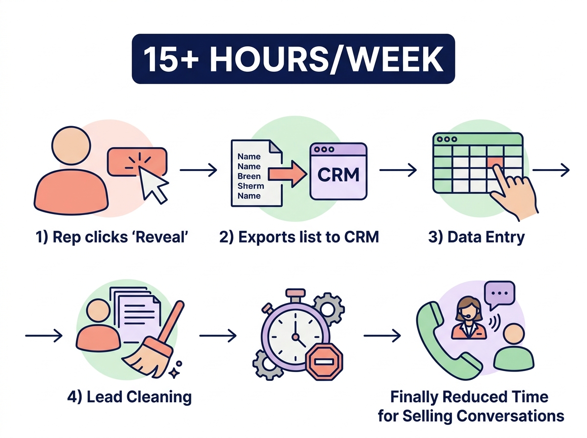 Manual reveal bottleneck