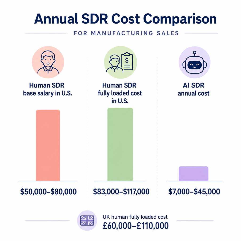 SDR cost comparison chart