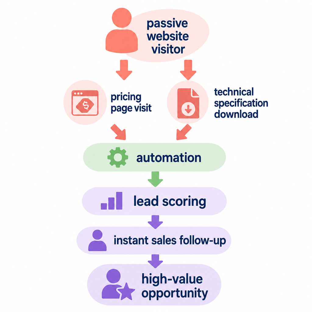 Automated lead scoring flow
