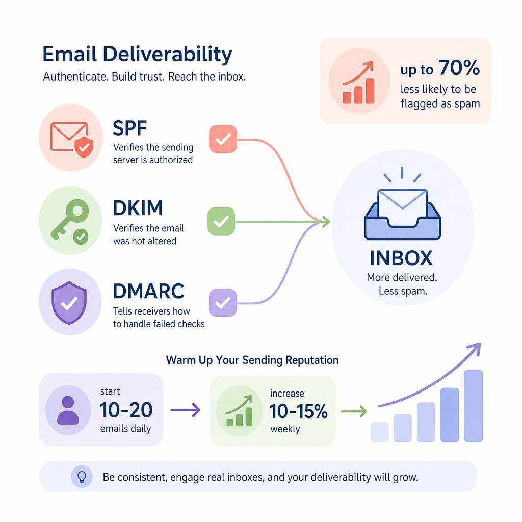 Email deliverability diagram