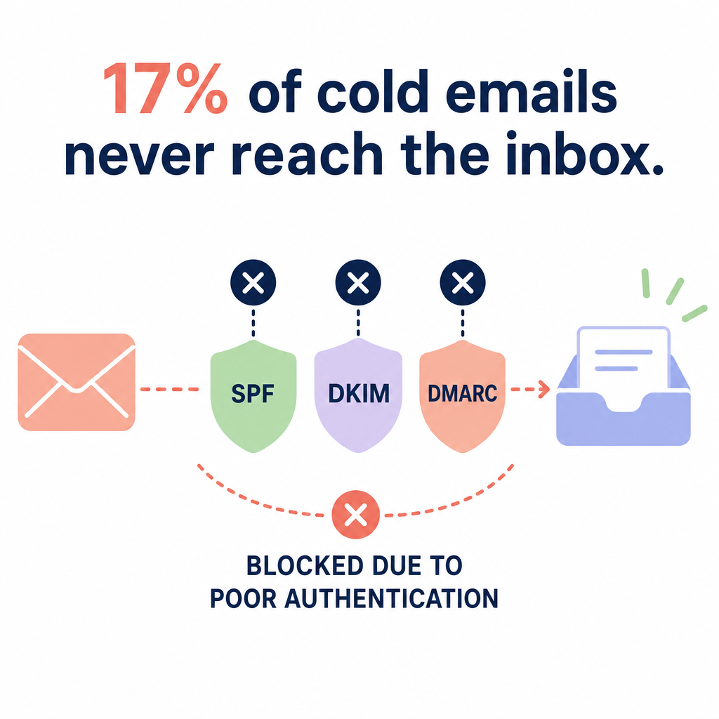 Email deliverability issue diagram
