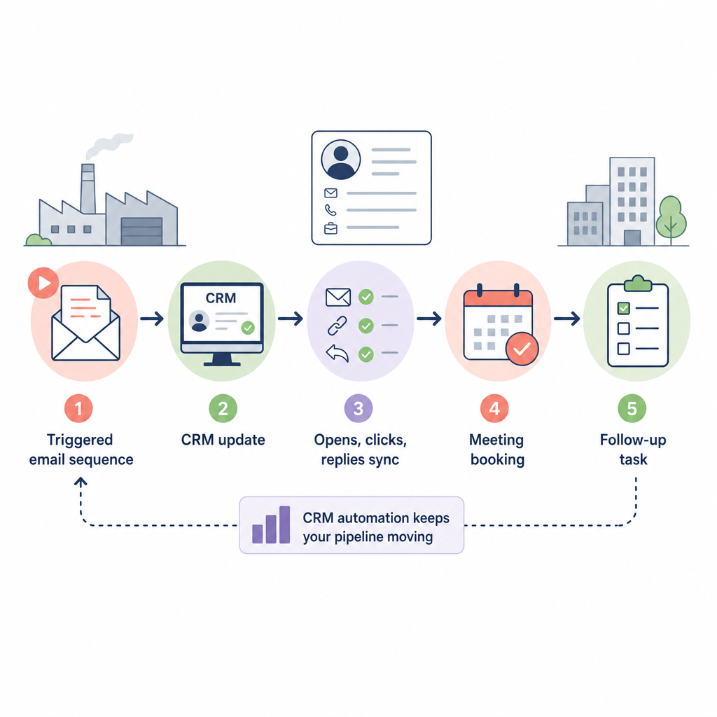 Email CRM workflow