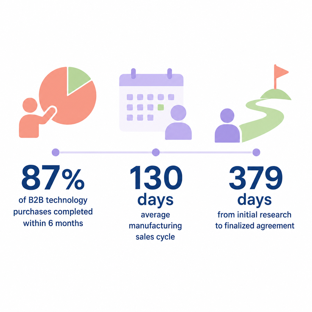 B2B sales cycle stats