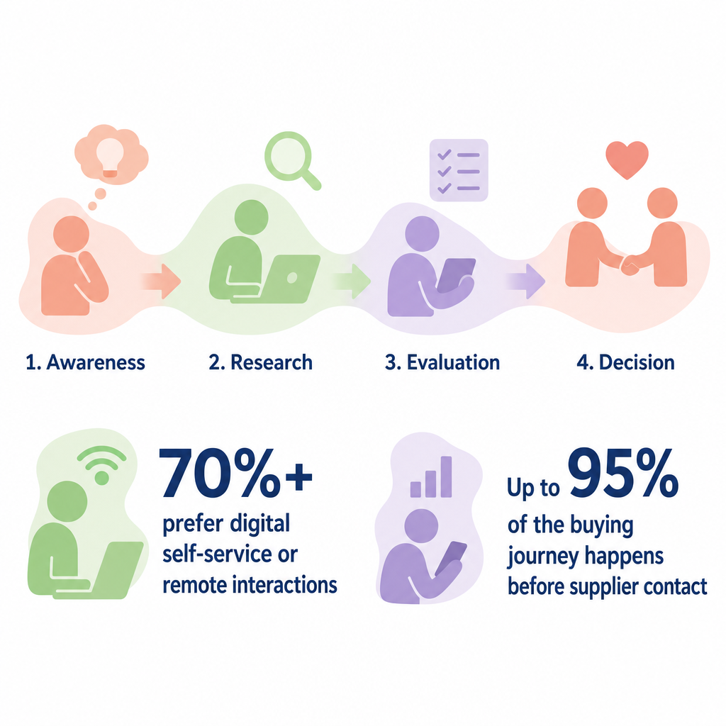 Modern buying journey stats