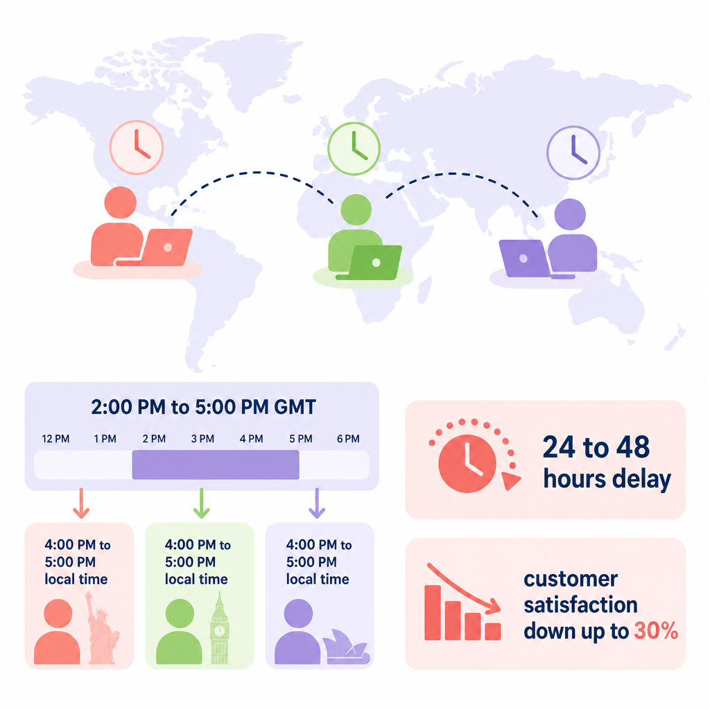 Global outreach timing chart