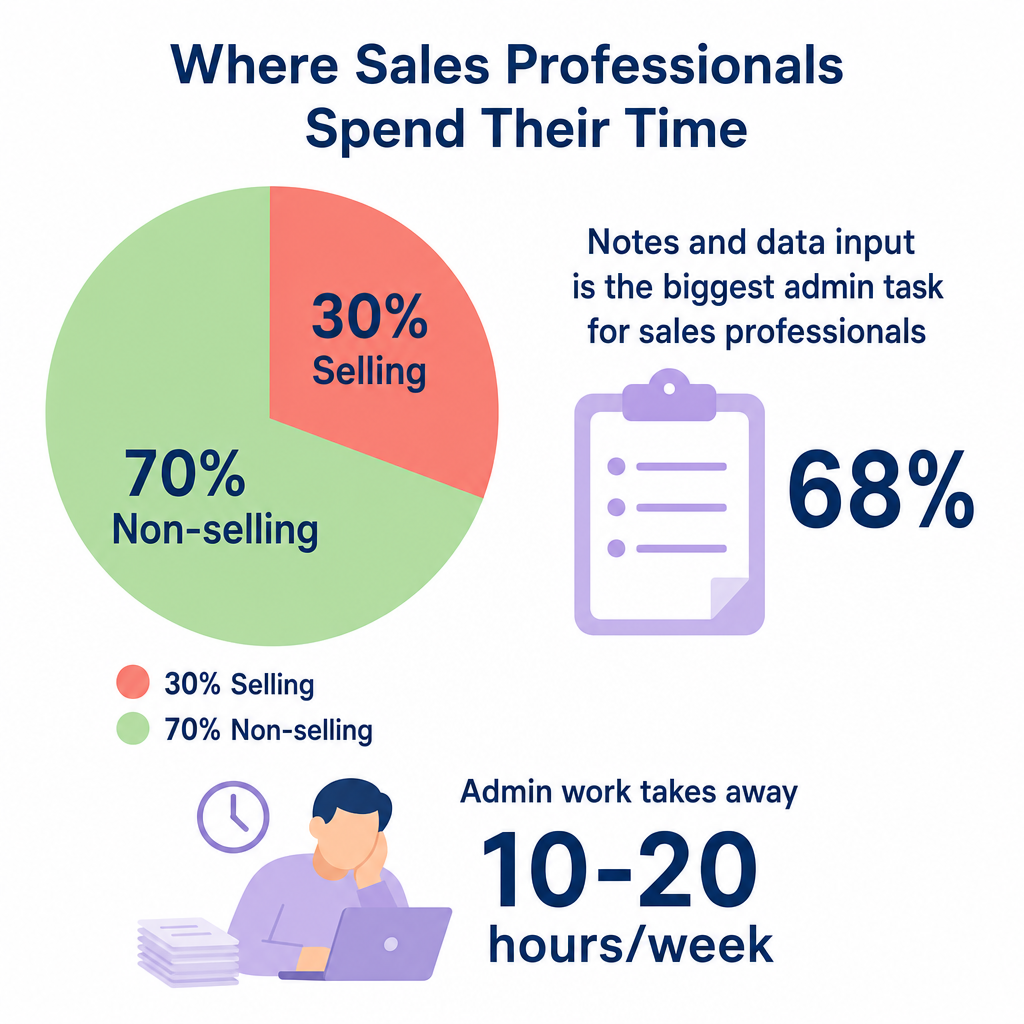 Sales time split chart