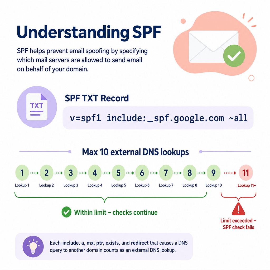 SPF record limits